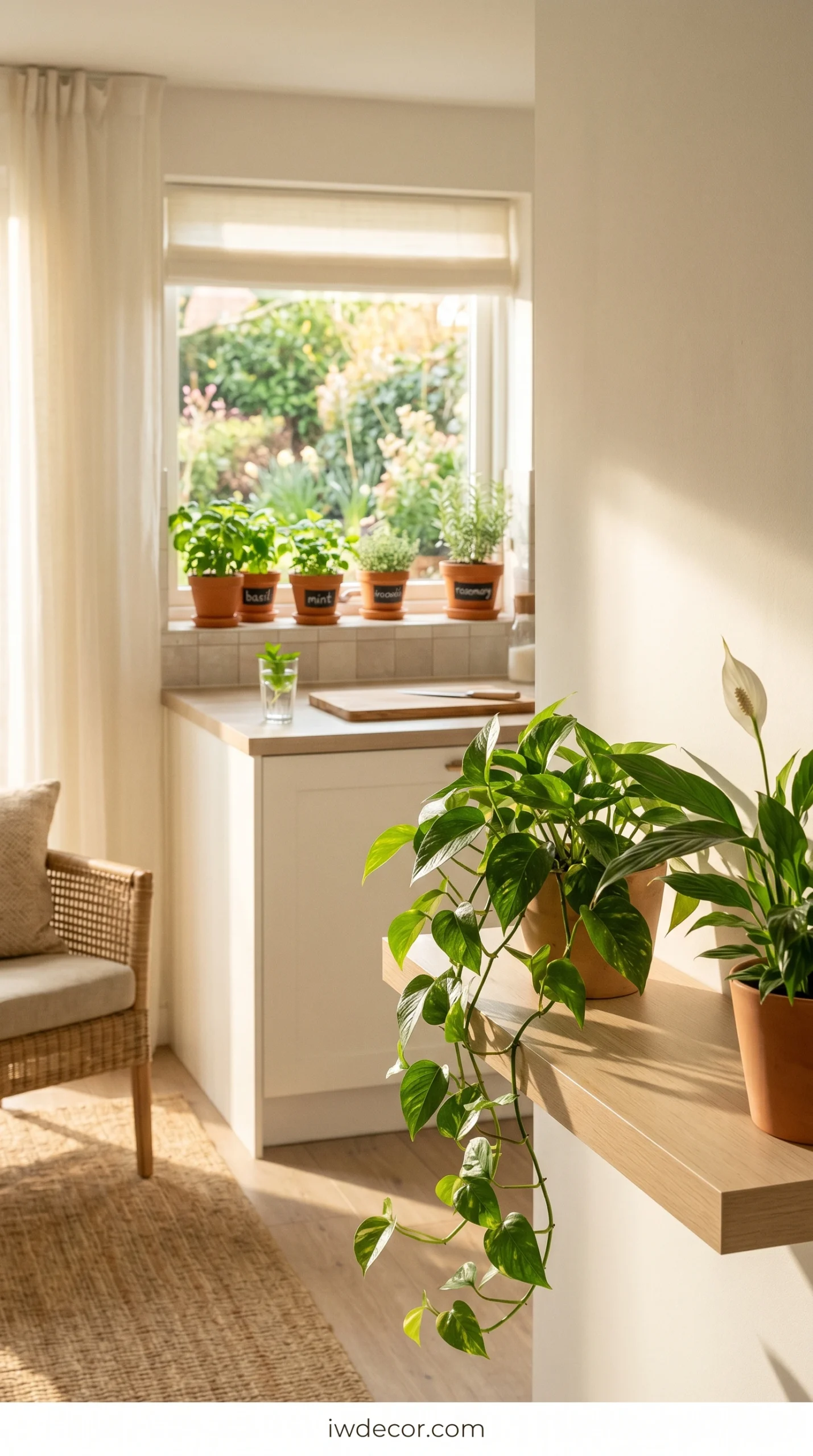 Add Life with Potted Plants and Herbs