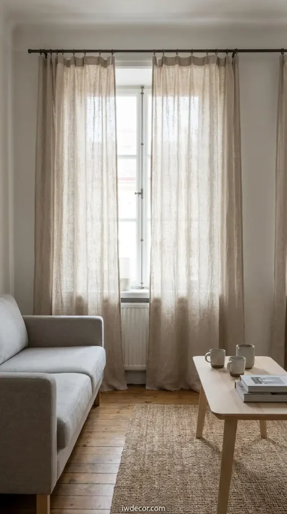 Affordable Linen Scandinavian Curtains Under $100
