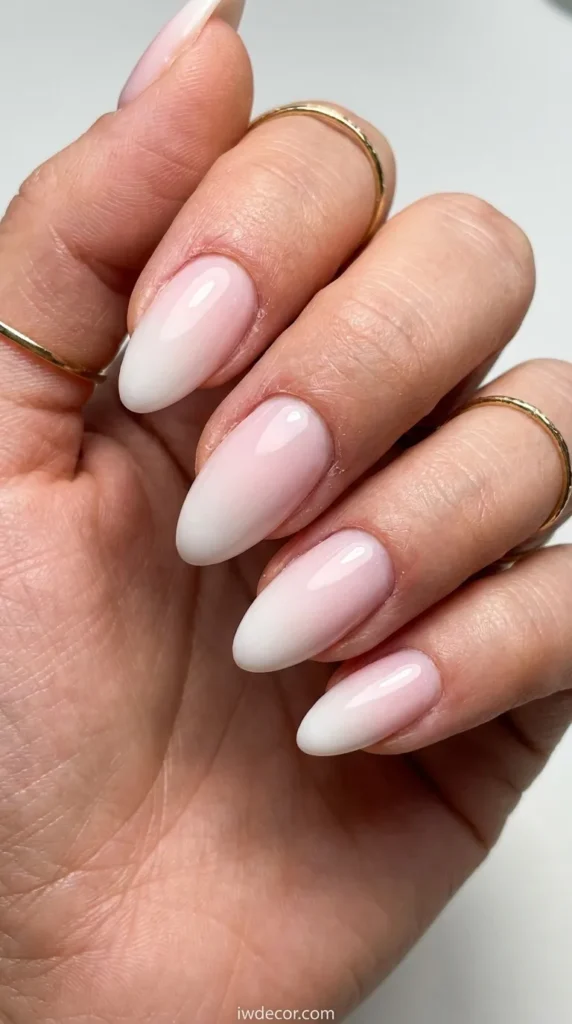 Almond with Ombre Design