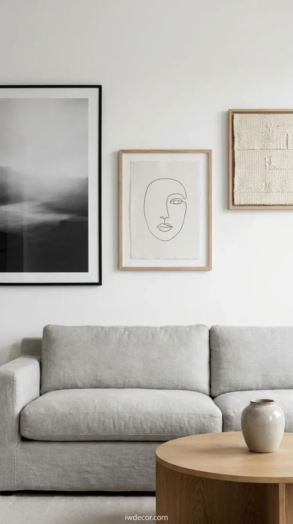 Art Curation Over Wall Clutter