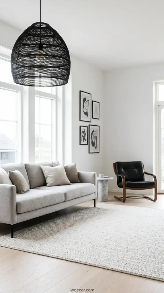Black Accents for Visual Weight