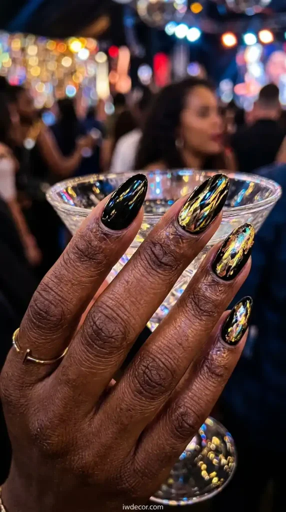 Black & Gold Chrome