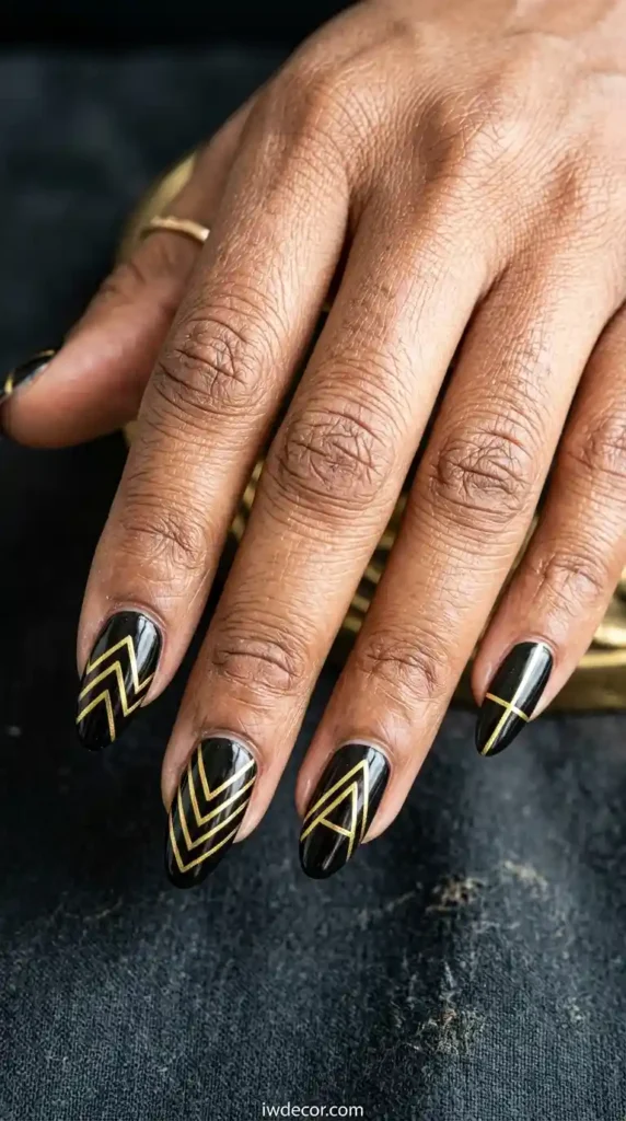 Black & Gold Stripes