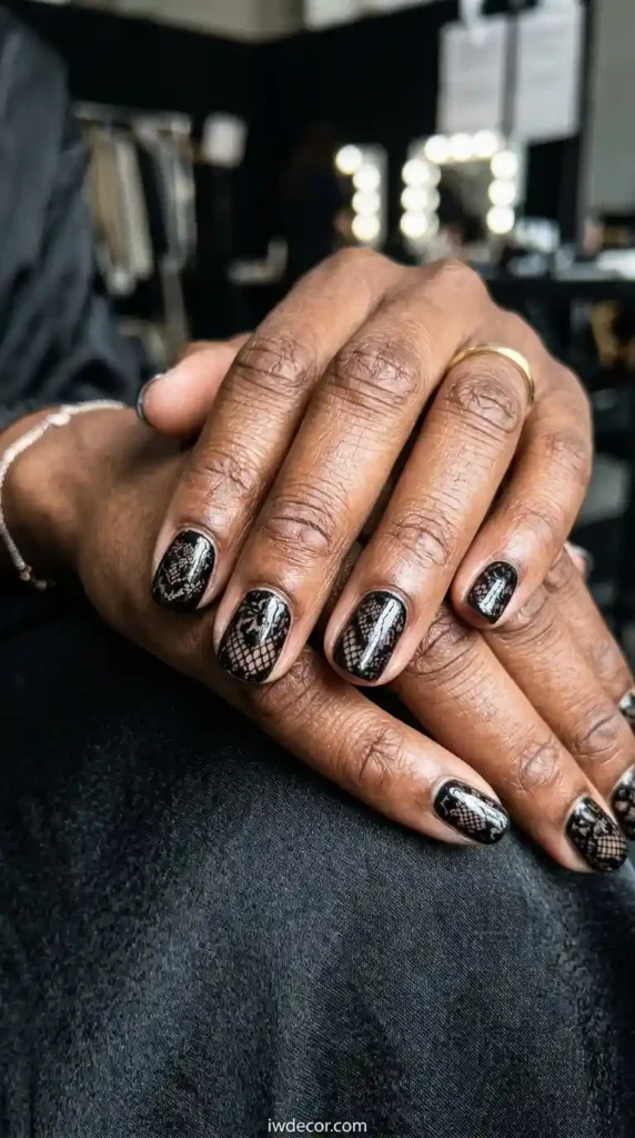 Black Lace Overlay