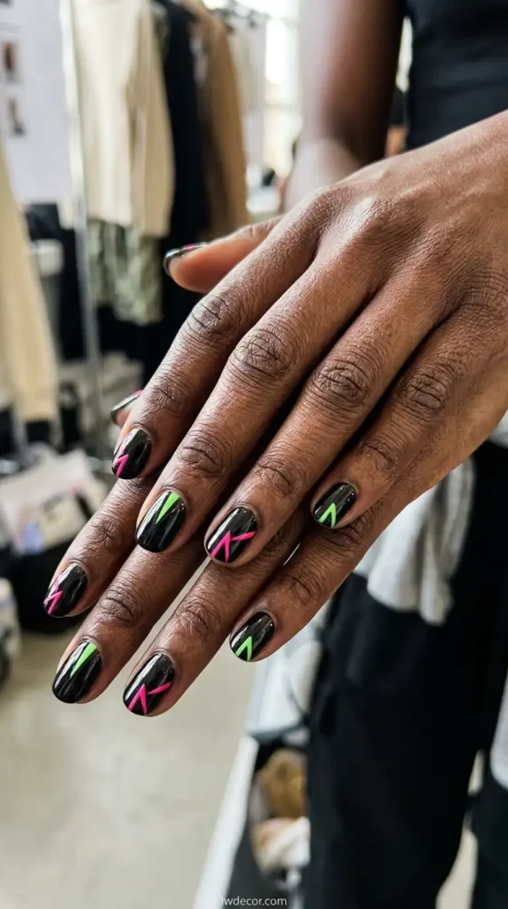 Black with Neon Accents