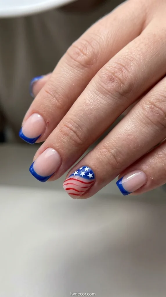 Blue French Flag Highlight