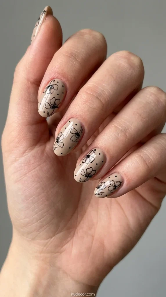 Bold Floral & Polka Dot Contrast