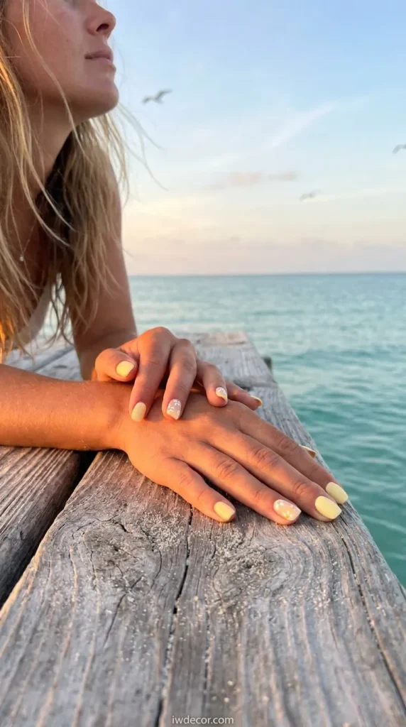 Butter Yellow Nails
