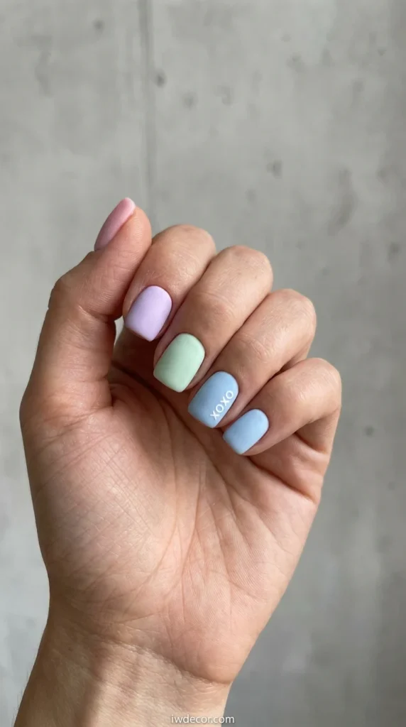 Candy Heart Inspired Pastels