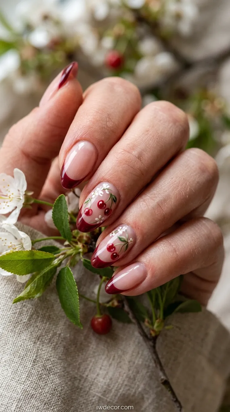 Cherries & Flowers