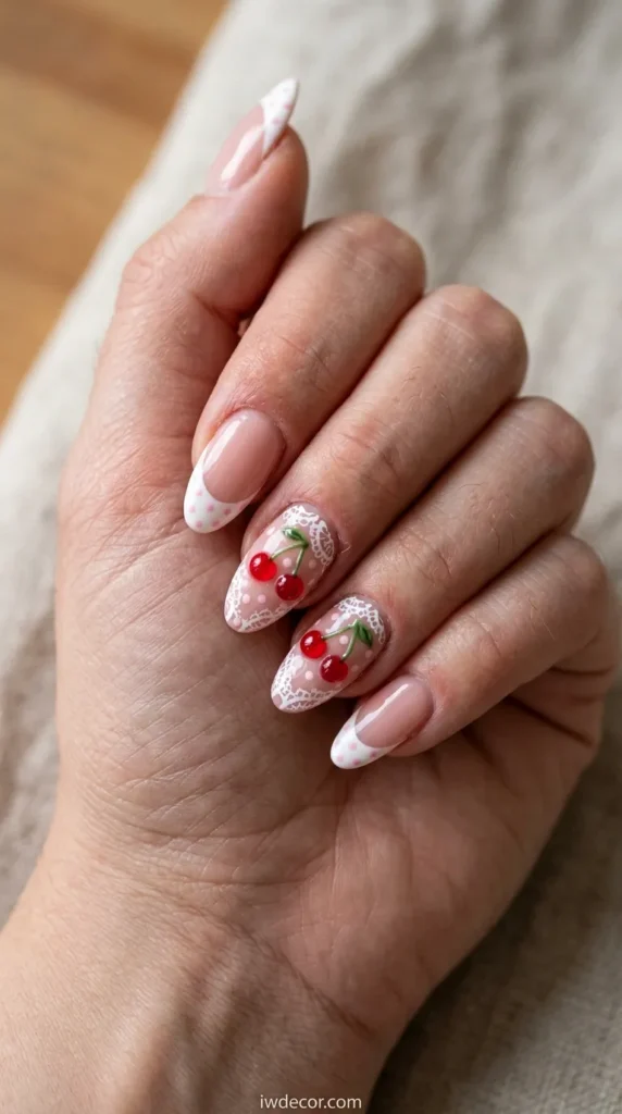 cherry nail designs