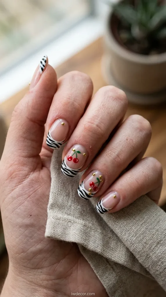 Cherries & Zebra Stripes