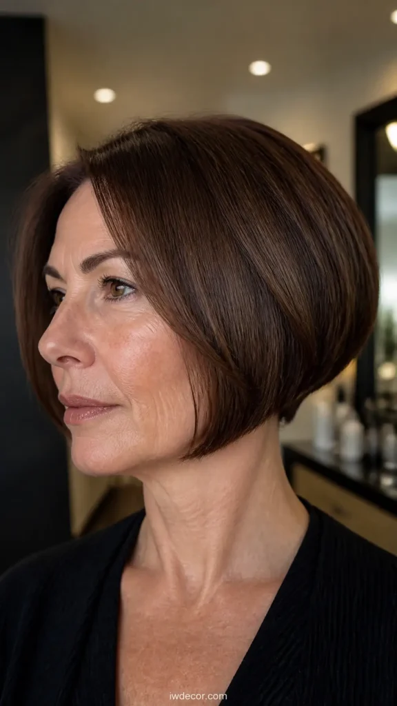 Chin-Length Graduated Bob