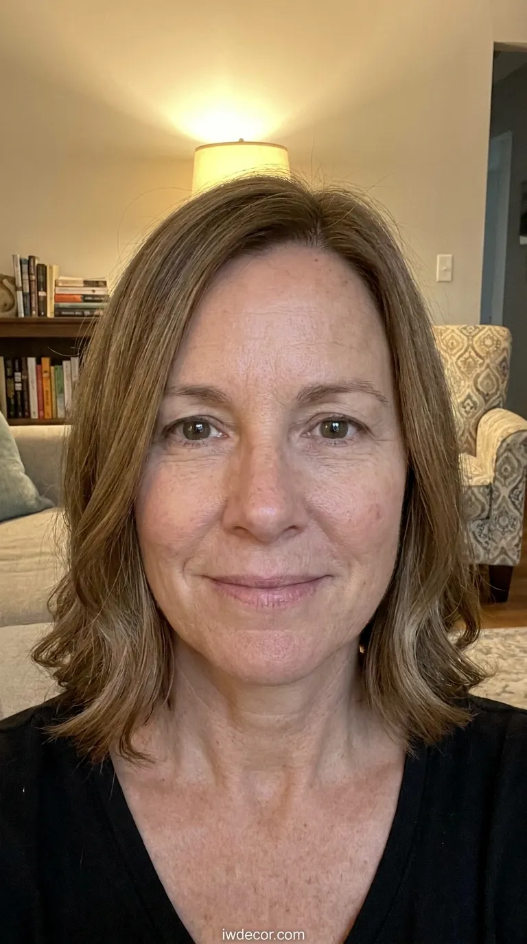 Chin-Length Straight Bob with Subtle Waves