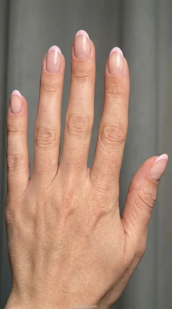 Classic Baby Pink French Tip