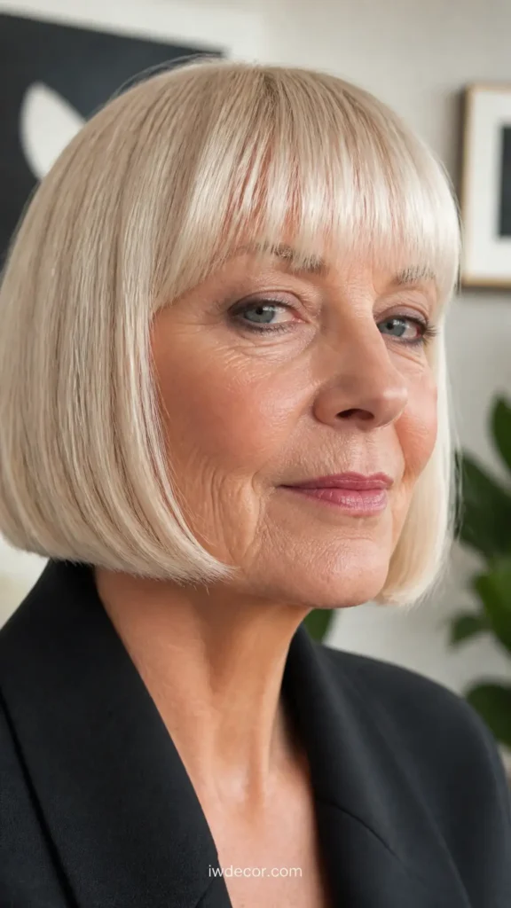 Classic Bob with a Straight Fringe