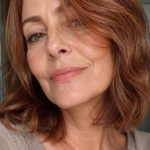 Collarbone Cut with Soft Auburn Color