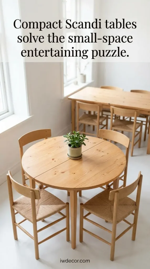Compact Apartment-Sized Nordic Table