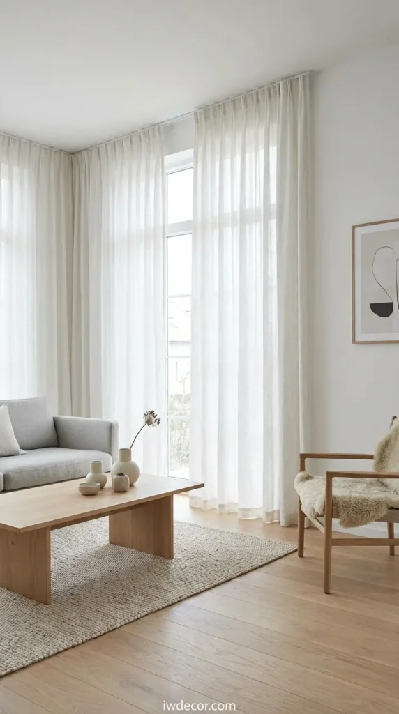 Crisp White Linen for Minimalist Spaces