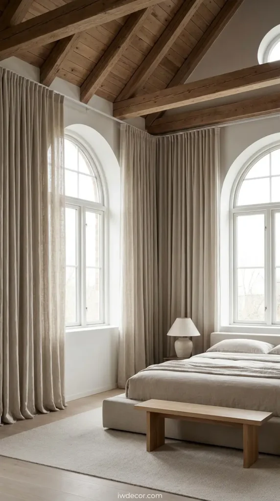 Custom-Sized Linen Scandinavian Curtains