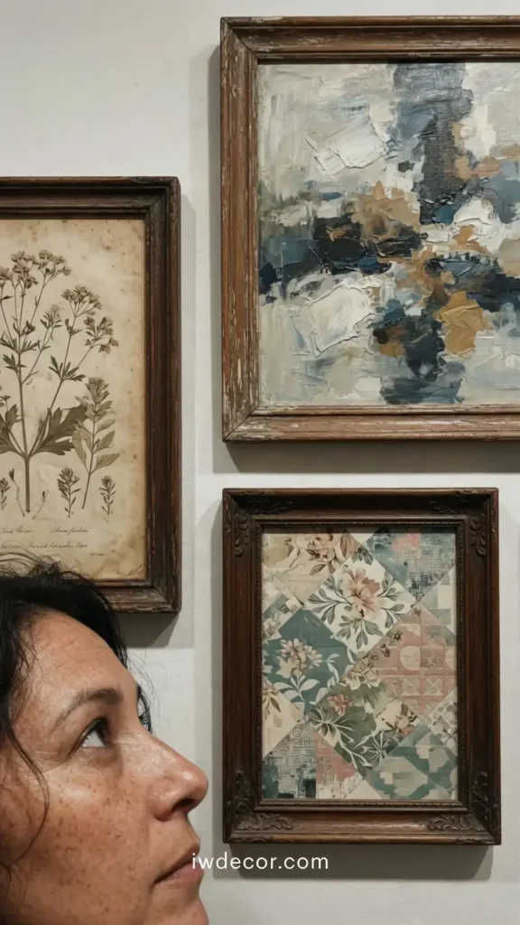DIY Wall Art with Repurposed Materials