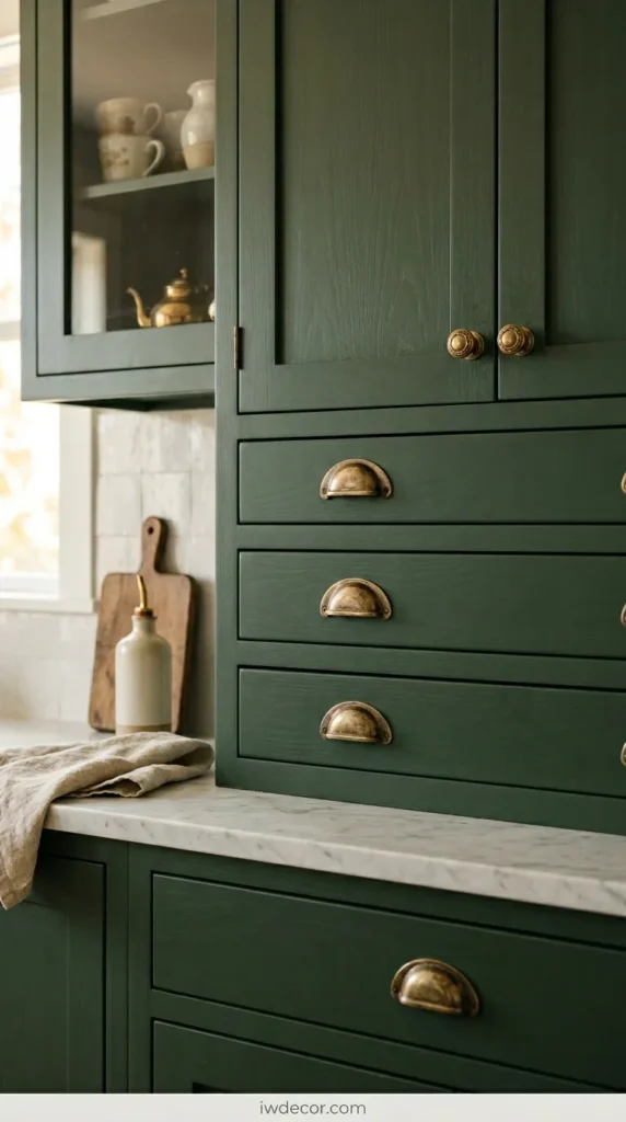 Dark Cabinetry with Period-Inspired Hardware