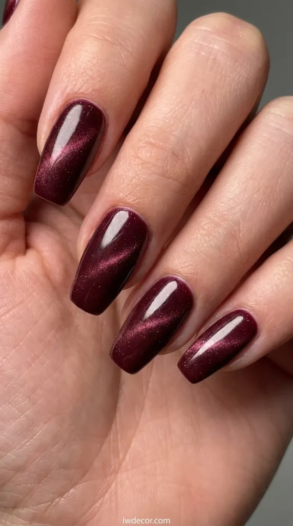 Deep Burgundy Cat Eye