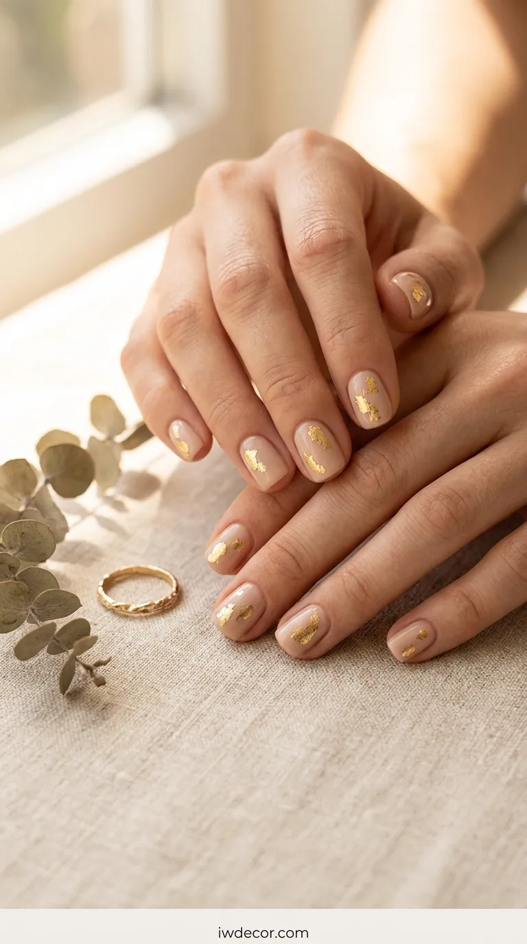 Delicate Gold Foil Accents