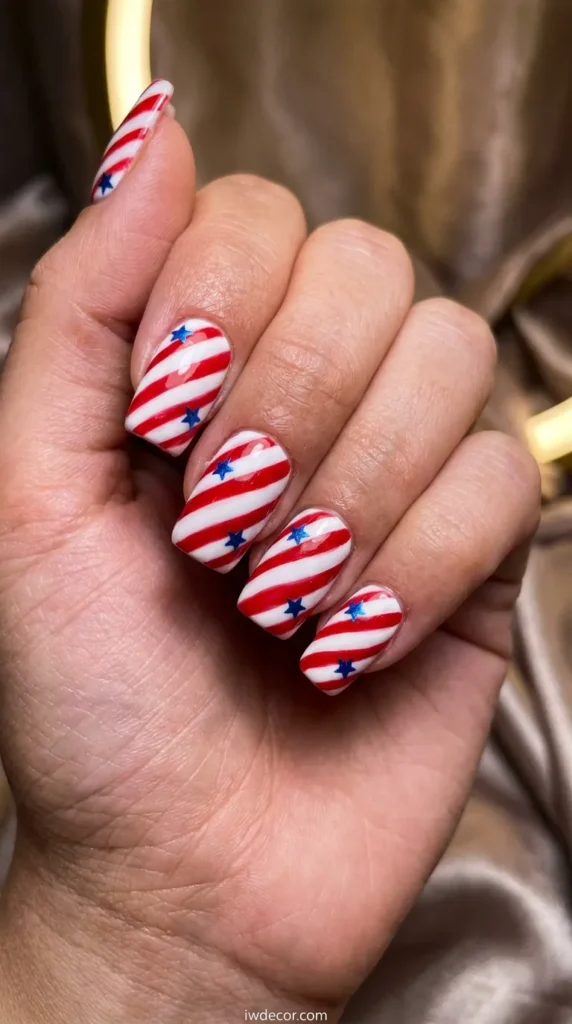 Diagonal Star Stripes