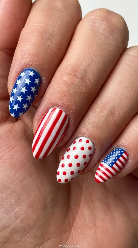 Dynamic Almond Patriotic Mix