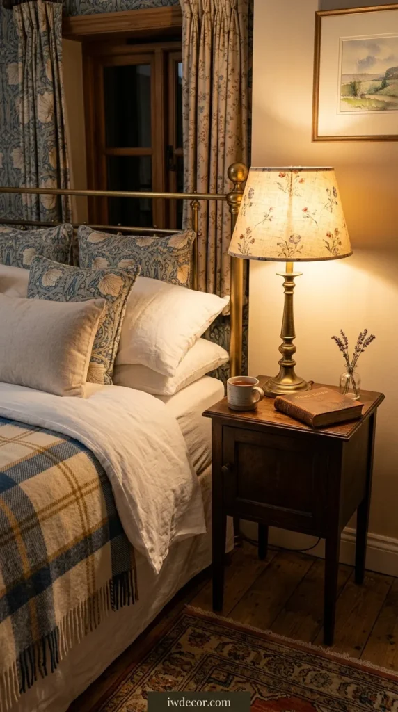 English countryside bedroom,
