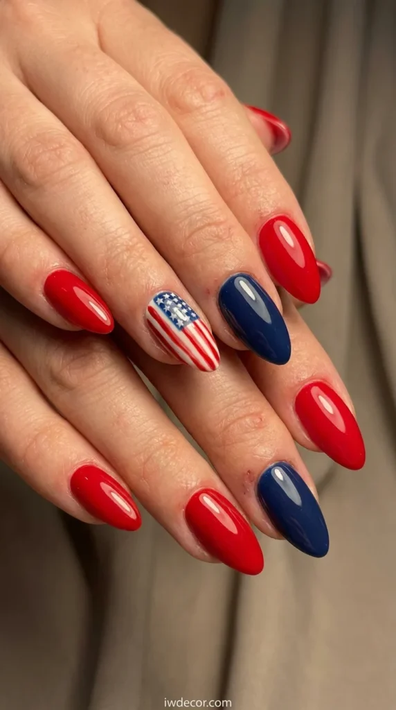 Festive Almond Flag Accents