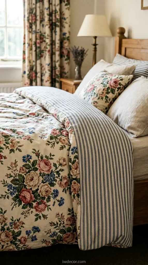 Floral and Striped Fabrics