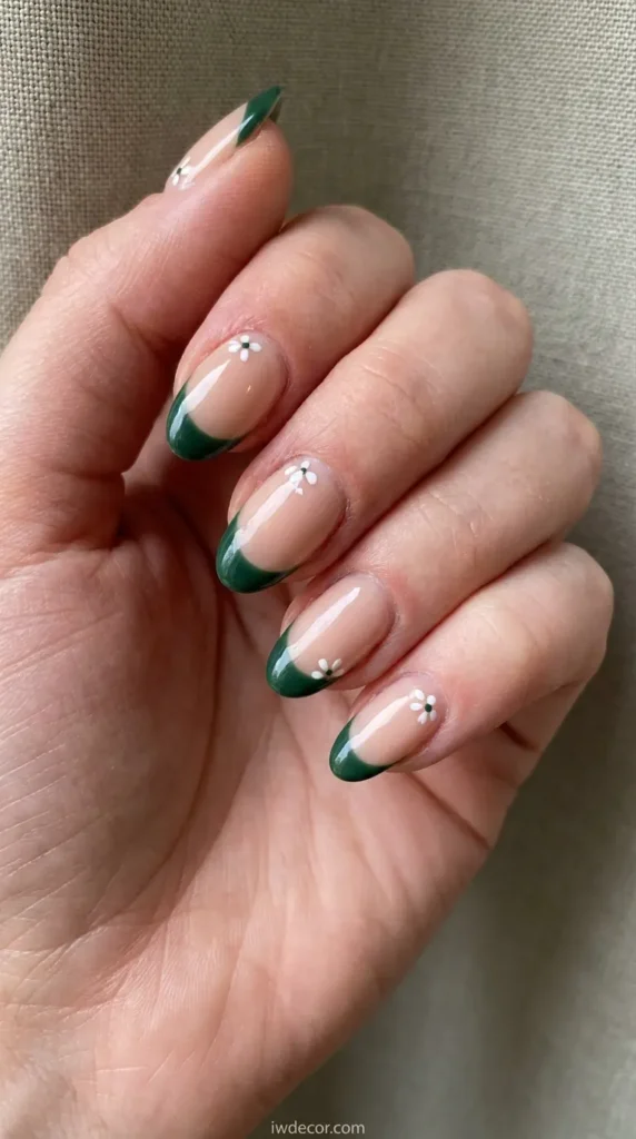 Forest Green Petal Tips