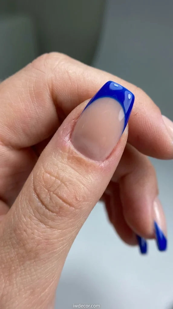 French Tip with a Colorful Twist