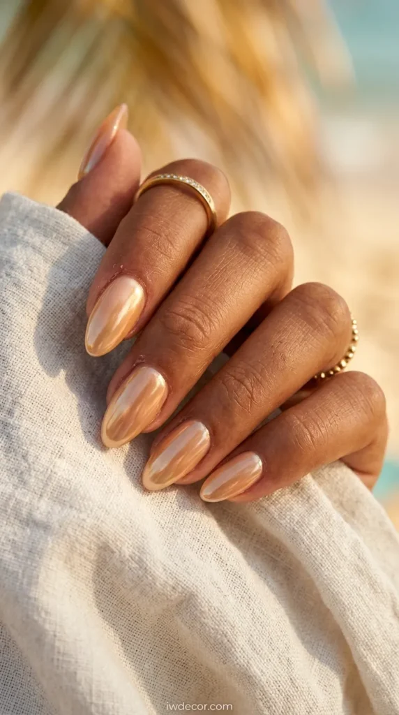Glazed Donut Nails  But Make It Summer