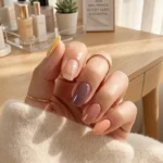 Glossy Glass Nails