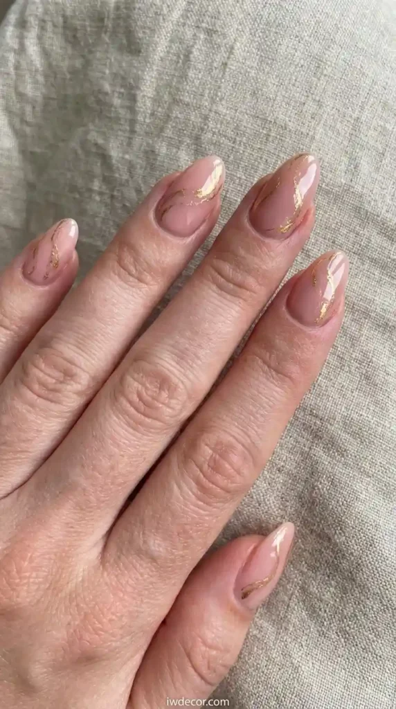 Graceful Golden Swirls