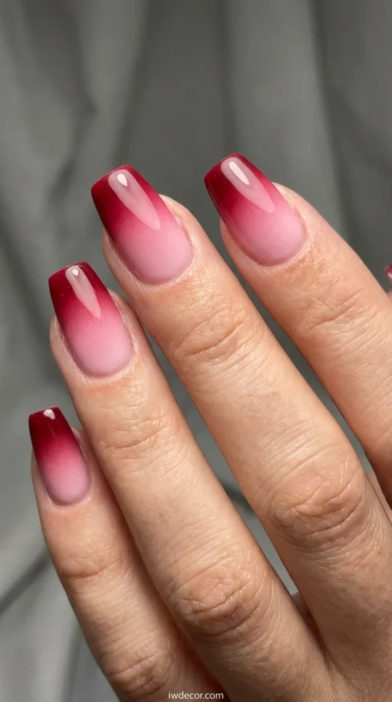 Gradient Pink to Red Ombre