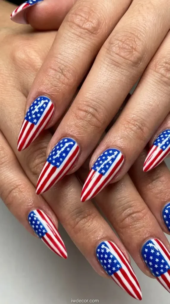 Grand Flag Statement Nails
