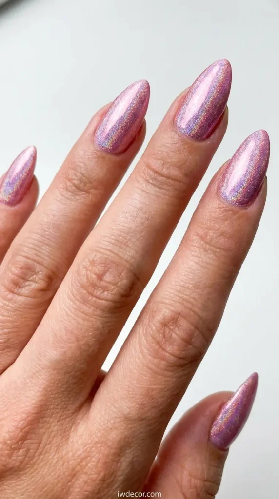 Holographic Pink Stiletto