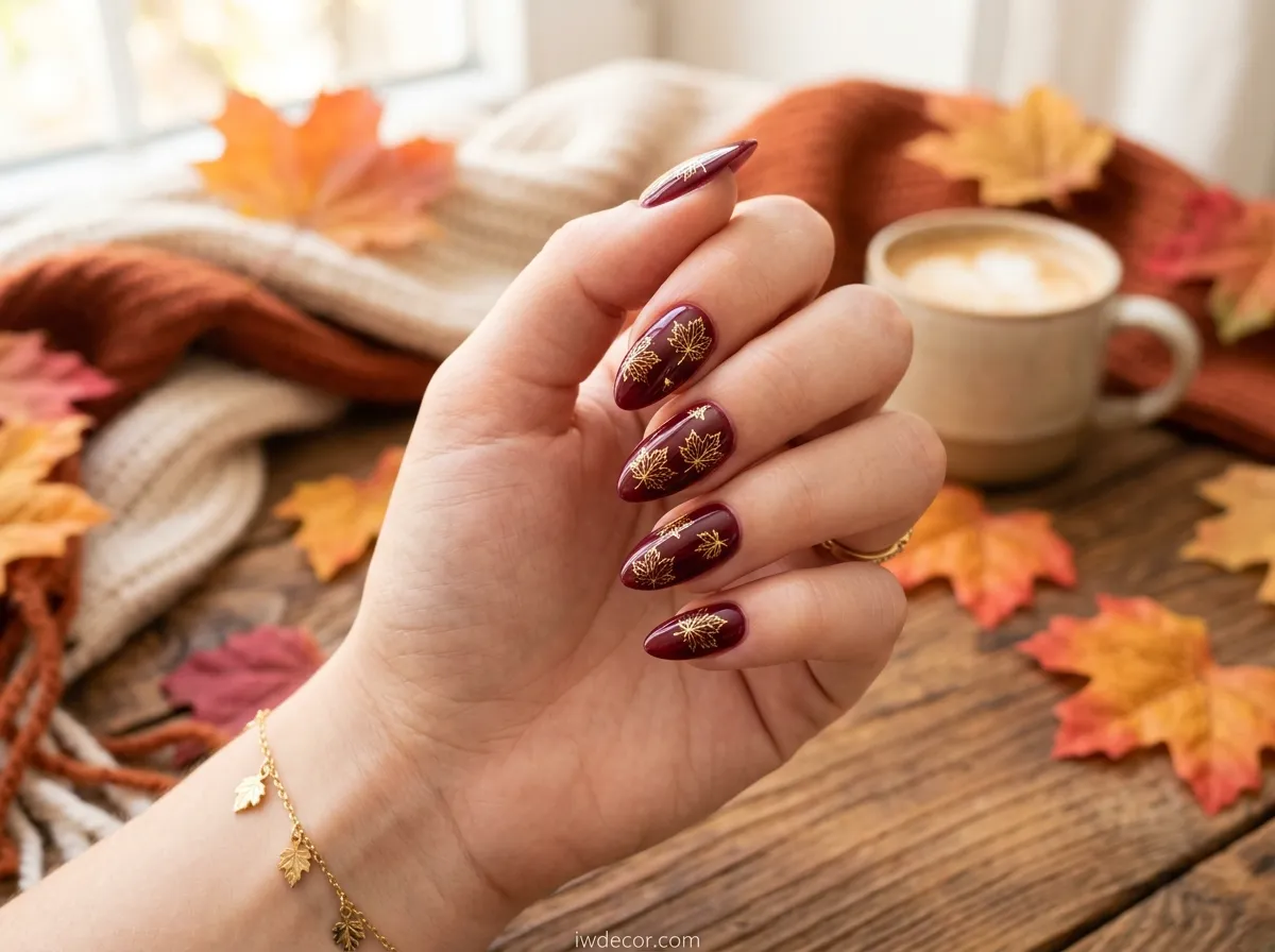 Leaf Nail Designs