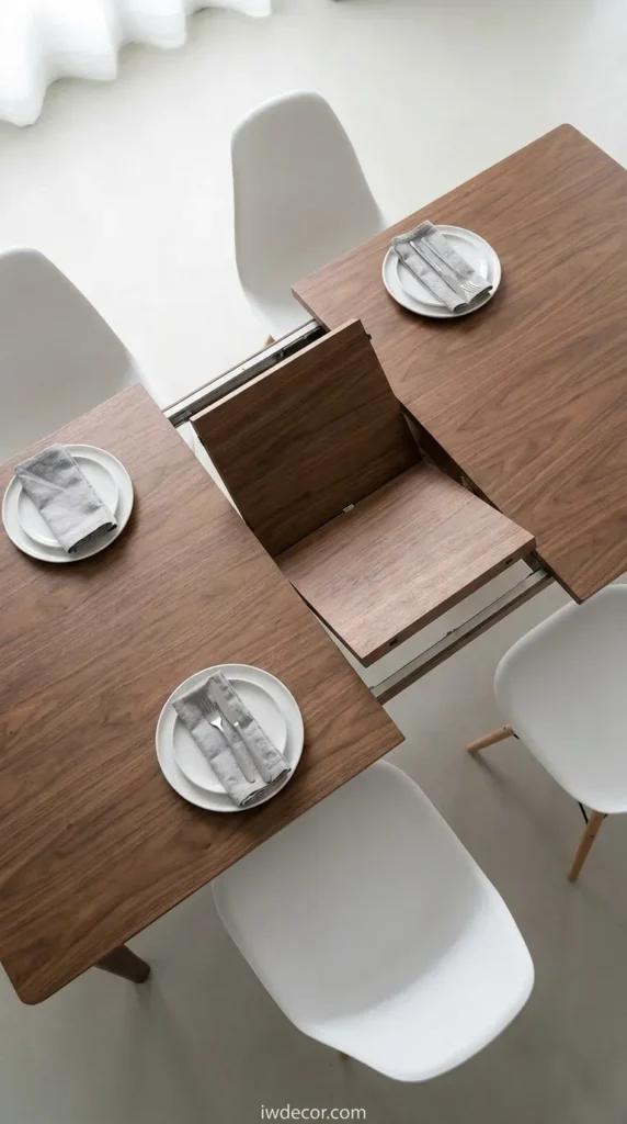 Light Scandinavian Walnut with Butterfly Leaf