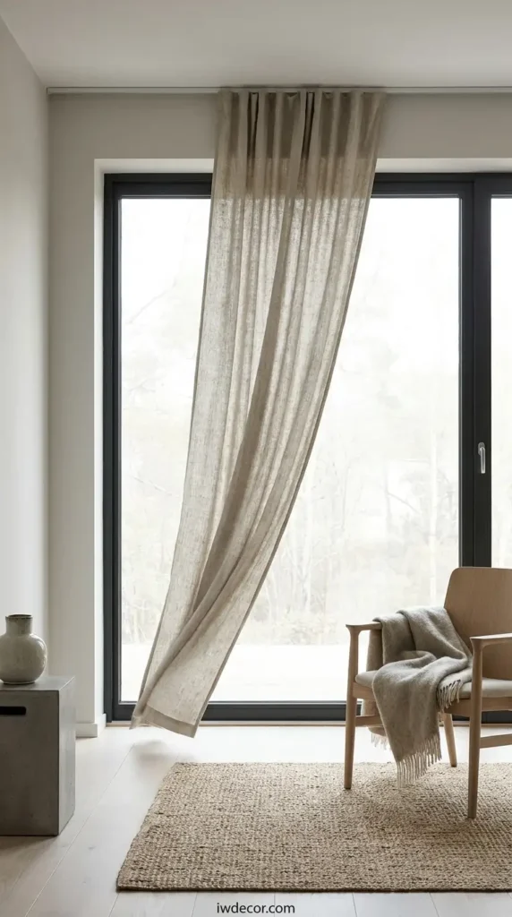 Linen Panel Scandinavian Curtains