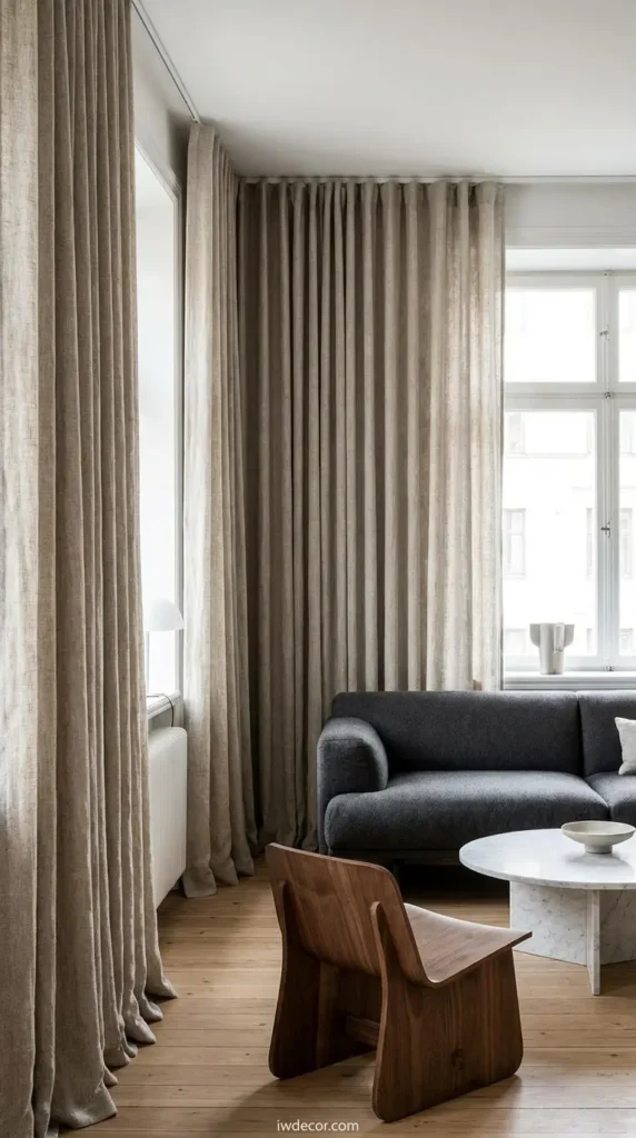Luxury Linen Scandinavian Curtains
