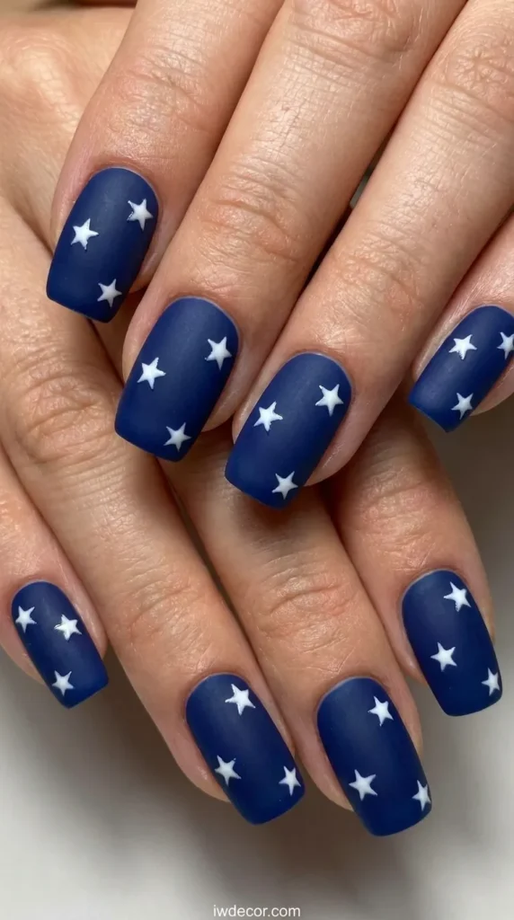 Matte Blue Star Field