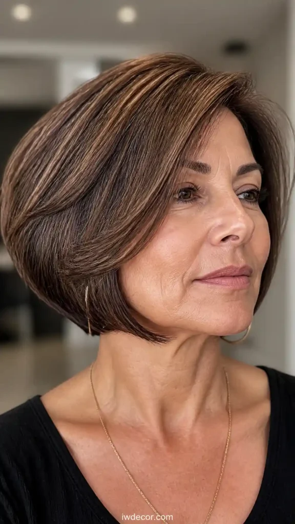 Medium Inverted Bob with Volume