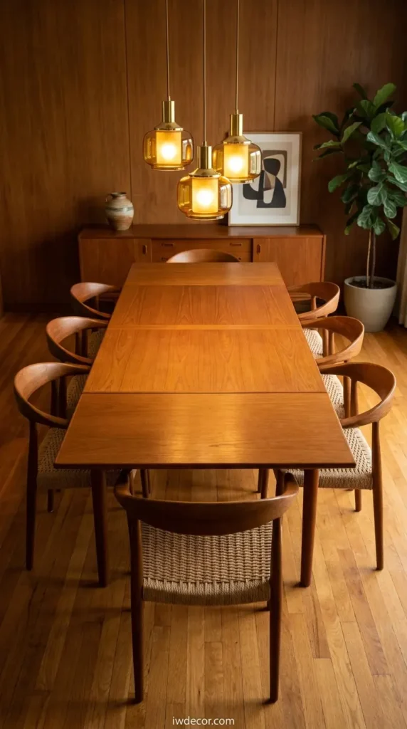 Mid-Century Teak Design with Dual Extensions