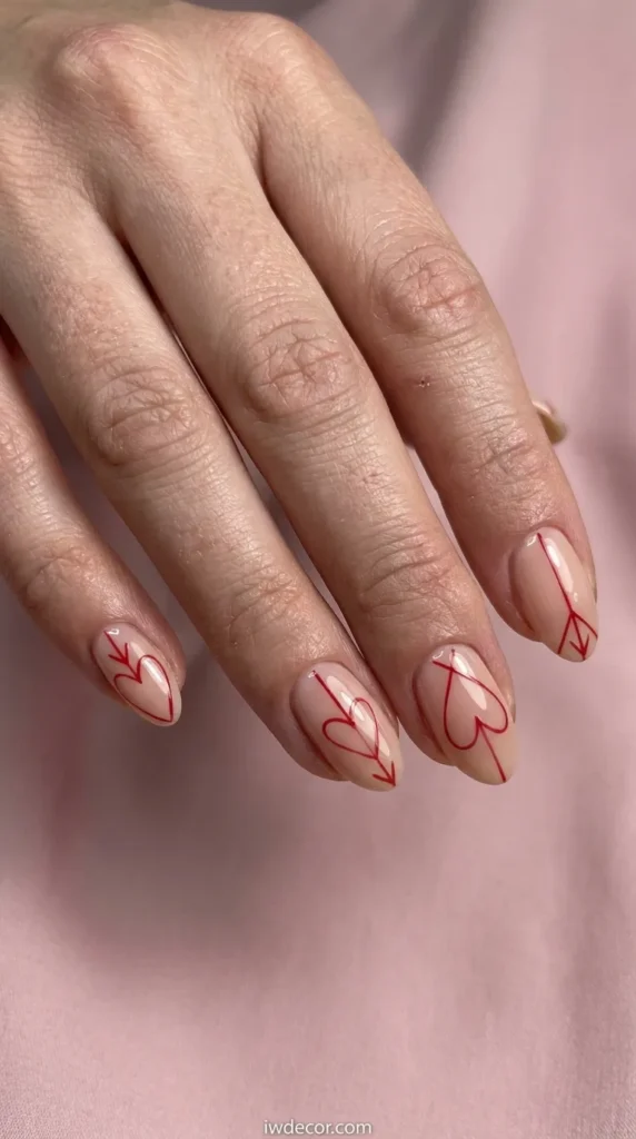 Minimalist Red Geometric Lines