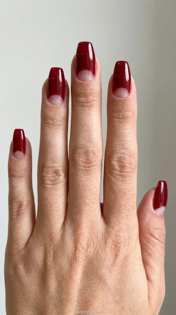 Modern Half-Moon Manicure